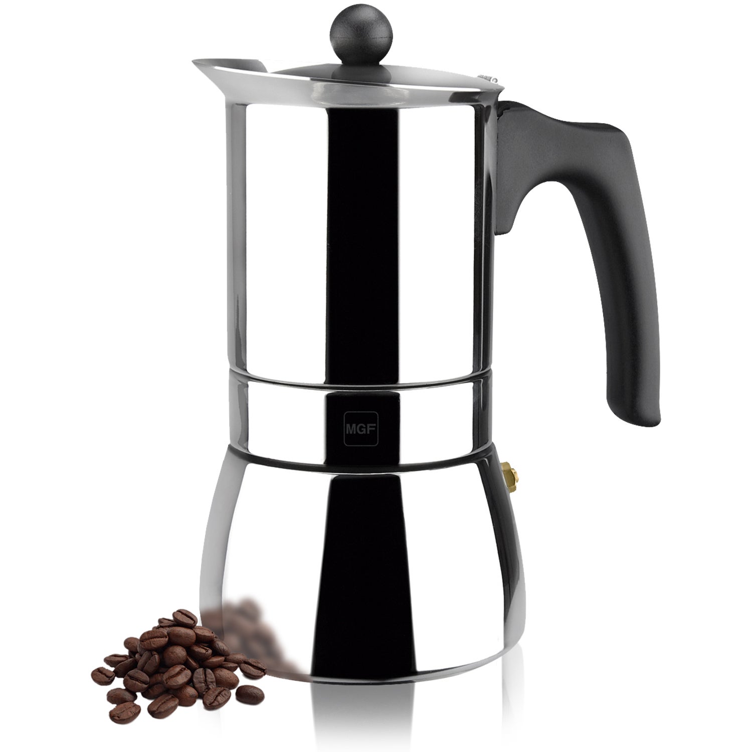 Magefesa Cafetera Italiana Génova 10 Tazas Inox - Imagen 3