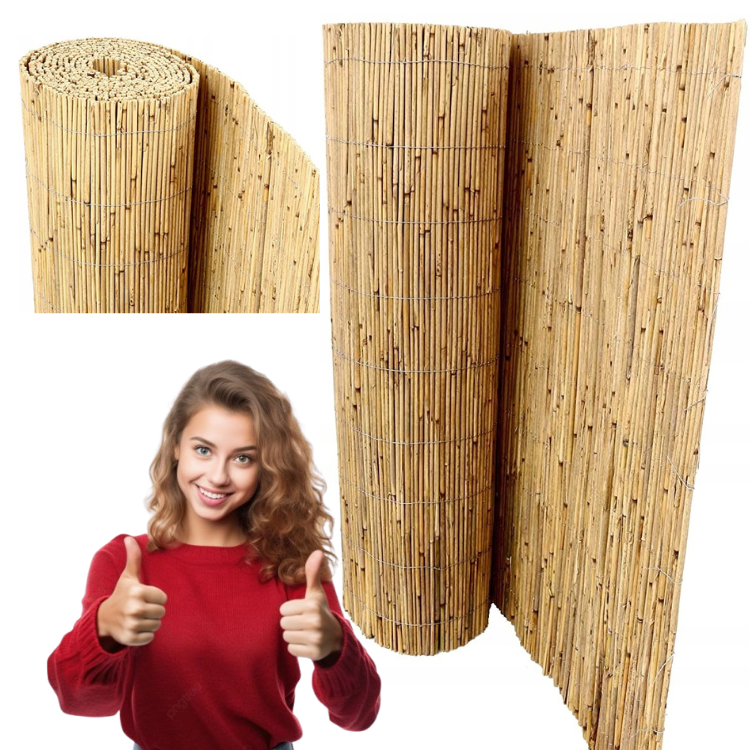 Osłona Mata trzcinowa Naturalna 100x600 cm