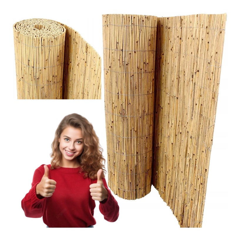 Osłona Mata trzcinowa Naturalna 100x600 cm