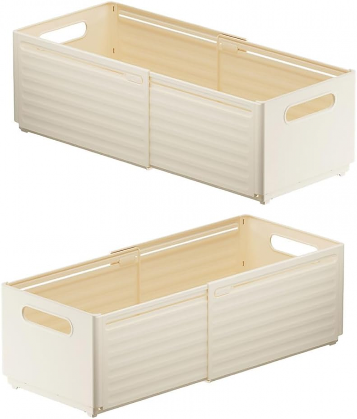 Cutii retractabile și pliabile din plastic cu mânere, ușor de asamblat, recipiente pentru depozitarea diverselor articole, recipiente de bucătărie.