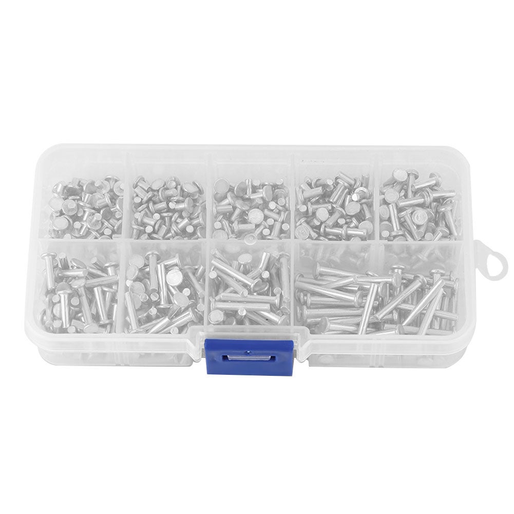 100 Rivets Aluminium Tête Ronde 2,5x5mm - Marque Novara Metalli - Neuf