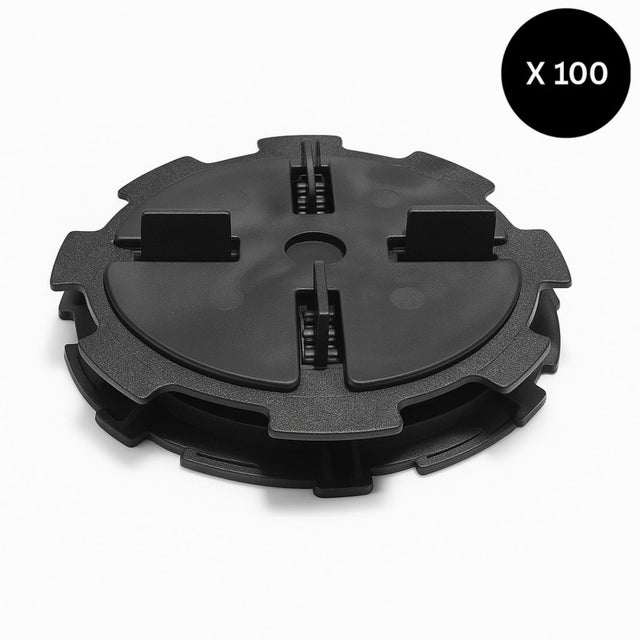 Lot de 100 plots réglables 10 à 15 mm dalle et carrelage - Coloris - Noir, Unités - 100 pièces