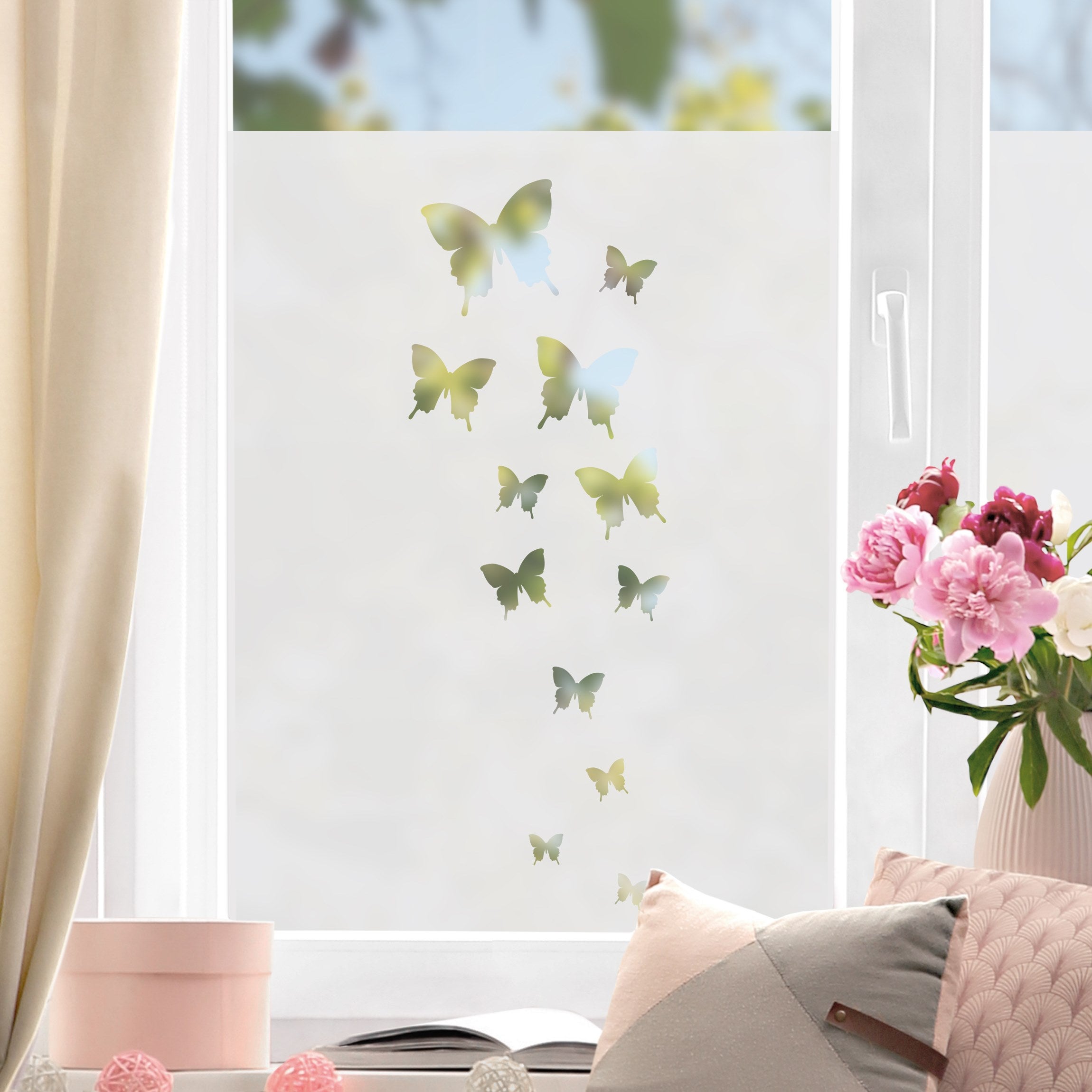 Lámina ventana vinilo privacidad ventana 40 x 60 cm vinilo ventanas intimidad estático vinilo esmerilado opaco 127 baño dormitorio salón