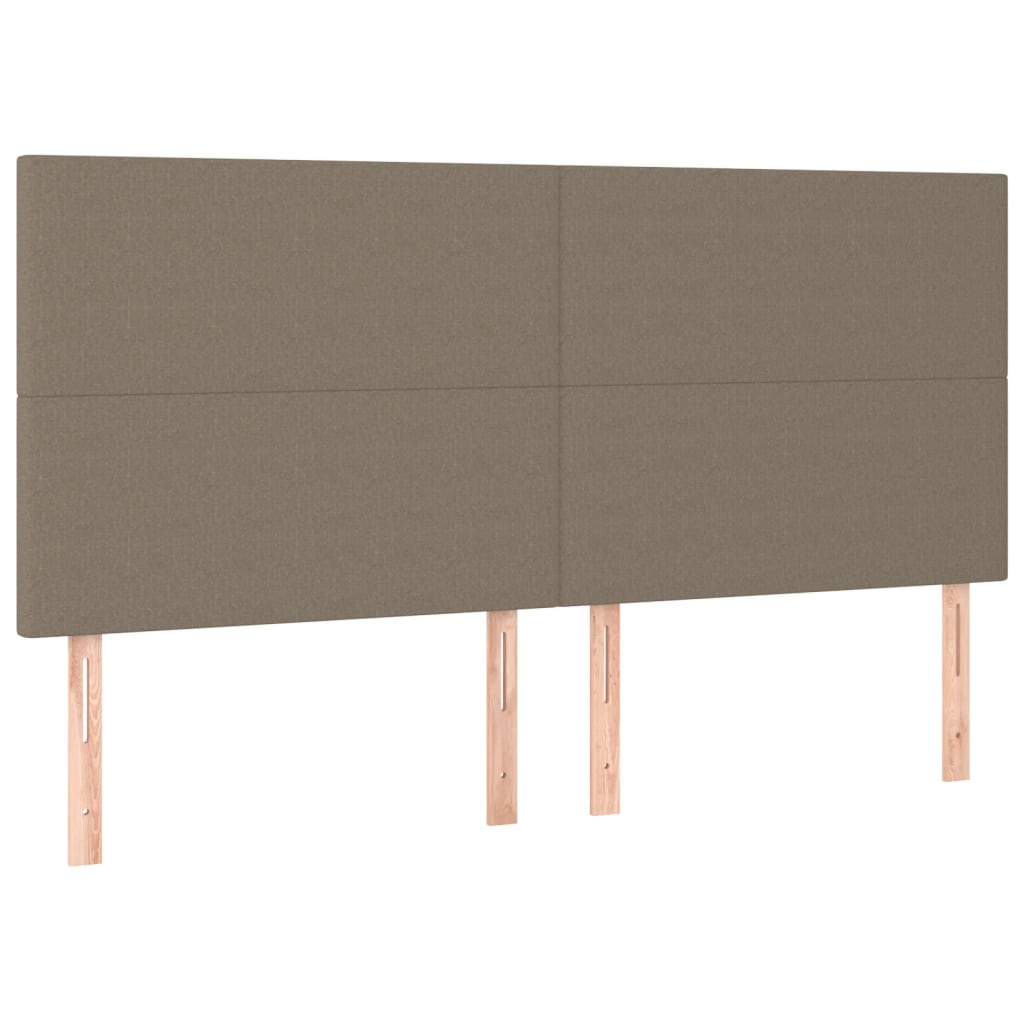Cadre de lit sans matelas taupe 180 x 200 cm tissu - 9