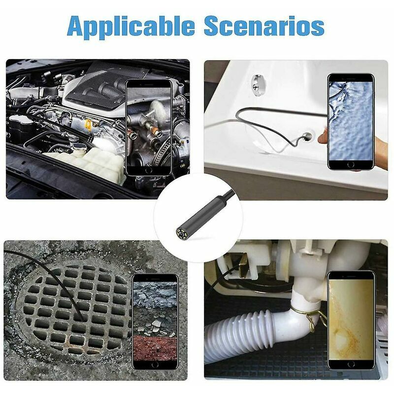Endoscope sans fil 1080p Hd Wifi Endoscope Caméra d'inspection - 5