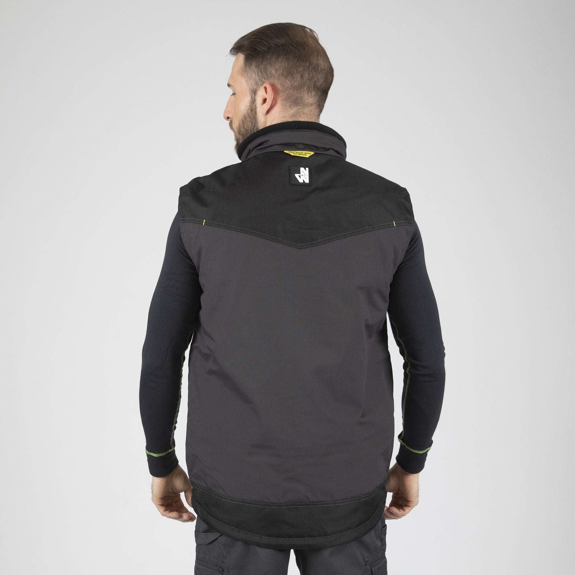 ALI - GILET SANS MANCHES DE TRAVAIL - 1206 Gris , Noir XL - 2