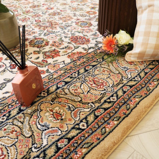 Tapis traditionnel floral - Mamie in love - Corail doux - 200 x 290 cm - 5