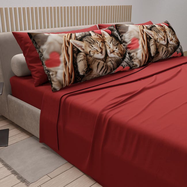 Set Biancheria Da Letto Con Pastore Tedesco – Copripiumino 3D Con Foglie Autunnali Rosse, Microfibra, Regalo Per Amanti Cani