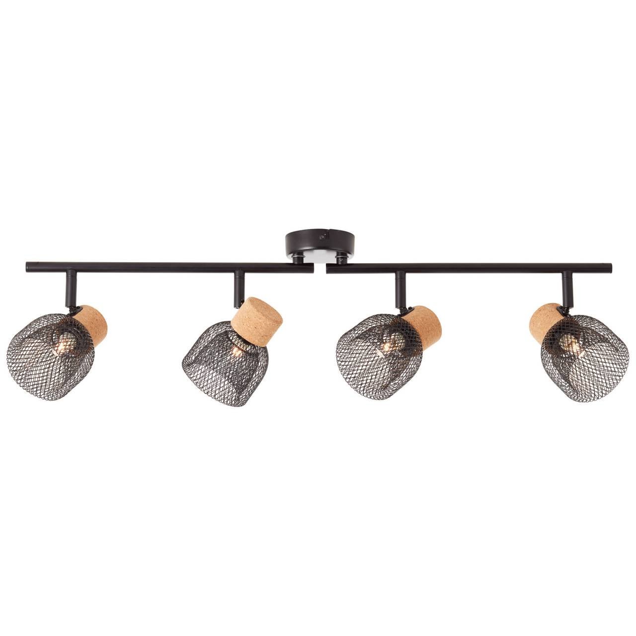 Lampa BRILLIANT, Odar 1 flamme czarny/beżowy, 1x A60, E27, 42W, z włącznikiem nożnym