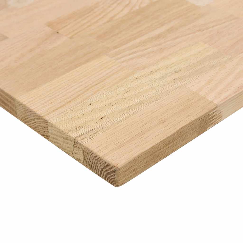 Dessus de bureau non traité en bois massif de chêne rectangulaire - 8