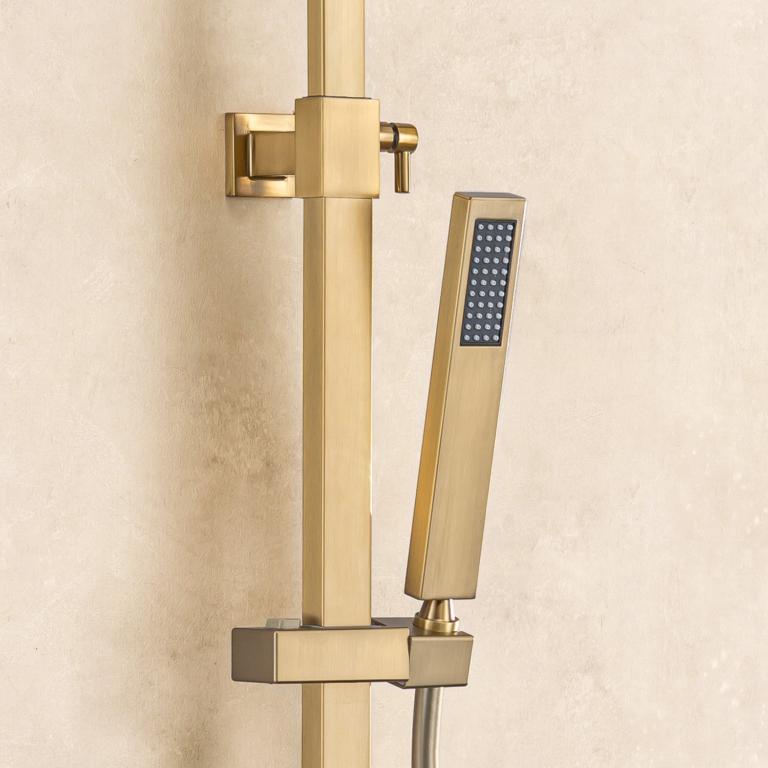 Colonne de douche avec mitigeur thermostatique LOMAZOO Estrella doré - 7