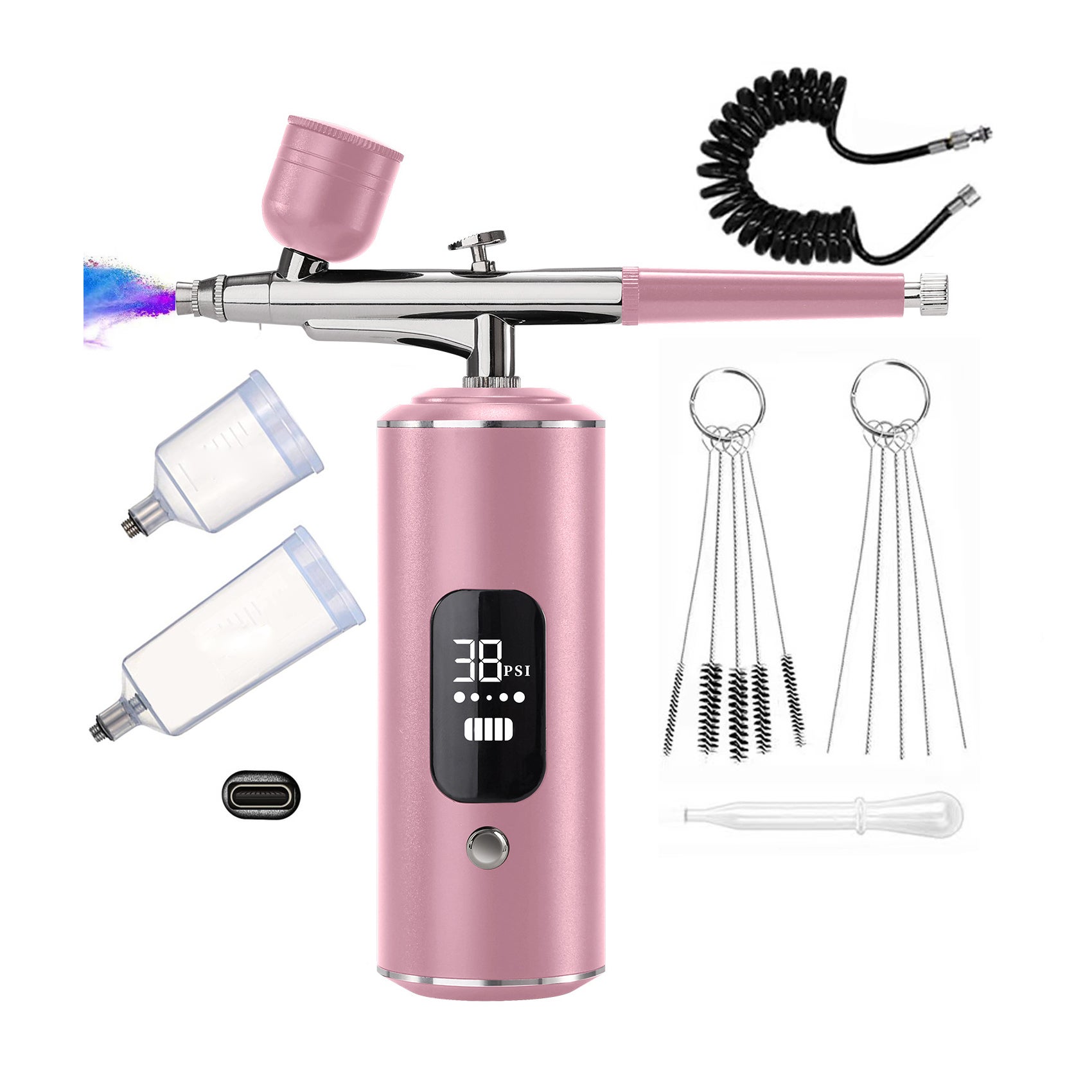 Kit Aérographe Professionnel 0.3mm - Pour Maquillage, Pâtisserie, Modélisme, Décoration - 11