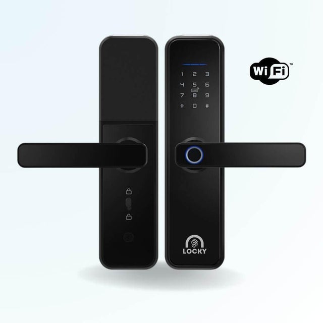 Serrure connectée locky-2 biométrique, code, badge, bluetooth et wifi intégré