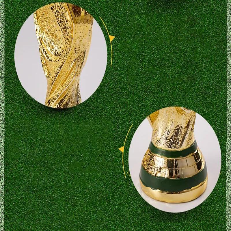 Décoration intérieure, ornement en résine représentant le trophée de la Coupe du Monde de la FIFA, Qatar, 36 cm, creux, pour les fans de football - 3