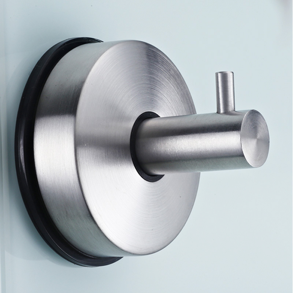 1 sztuka, 65*65*56mm, haczyk z przyssawką do łazienki, przyssawka ze stali nierdzewnej 304, udźwig do 5 kg, solidny wieszak na ręczniki, haczyk na ser