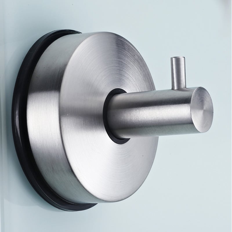 1 sztuka, 65*65*56mm, haczyk z przyssawką do łazienki, przyssawka ze stali nierdzewnej 304, udźwig do 5 kg, solidny wieszak na ręczniki, haczyk na ser