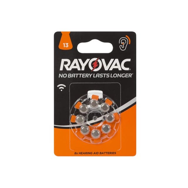 PILE BOUTON ZINC AIR RAYOVAC 1.45V-290mAh 4606.745.418 (8pcs/bl)