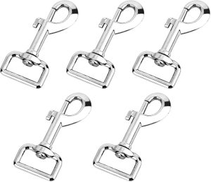 Lot De 10 Mousquetons Pivotants 38 Mm Avec Anneaux Triangulaires En D - Bronze
