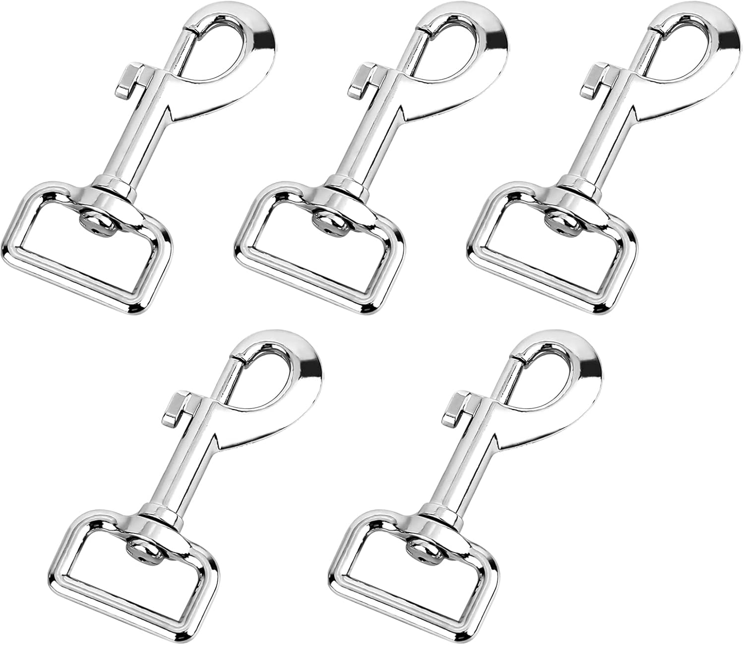Moschettone A Molla In Ottone Massiccio Nichelato – 64x26mm