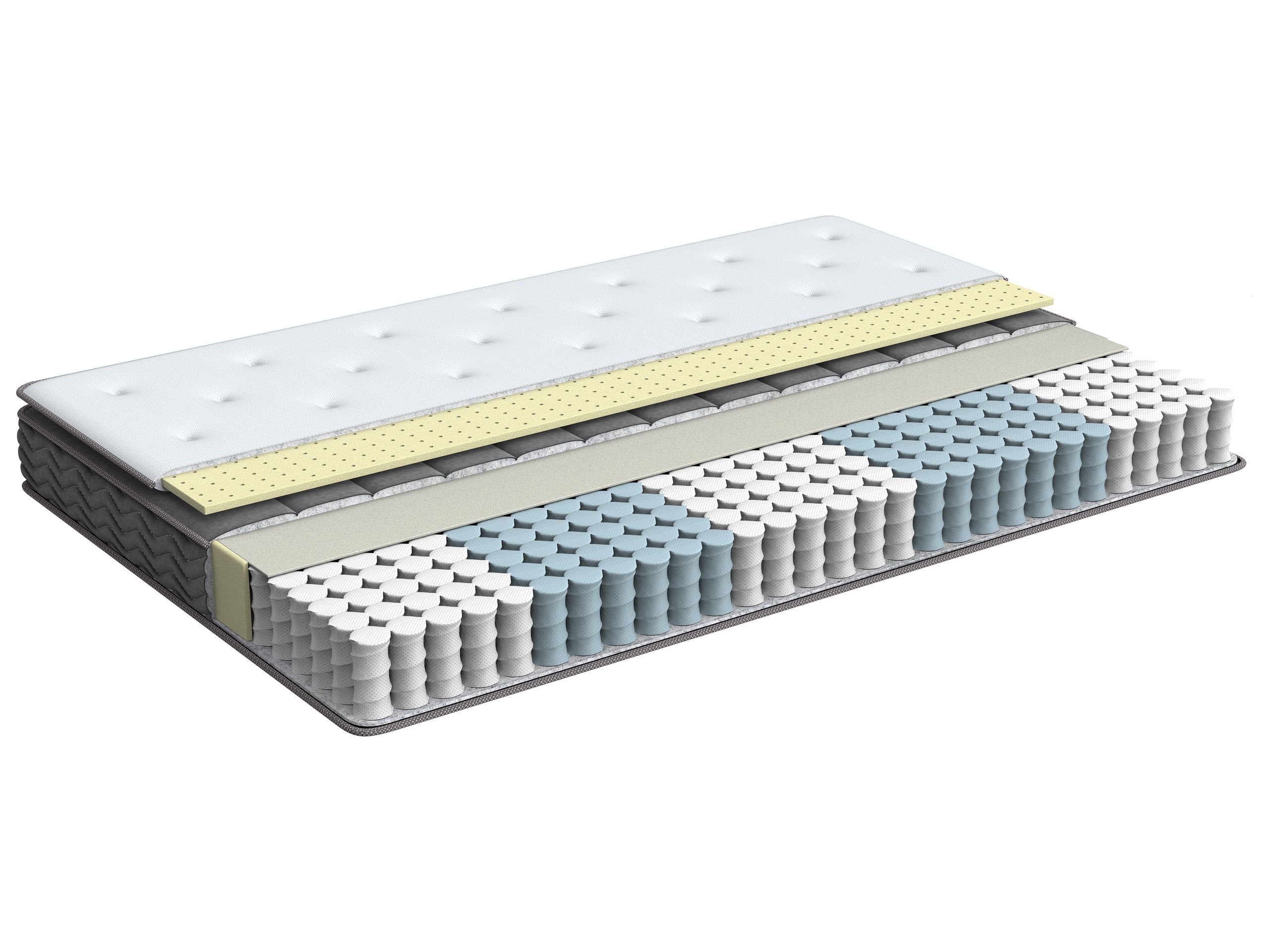 Materasso a molle insacchettate in lattice JOY Media durezza 140 x 200 cm - 4