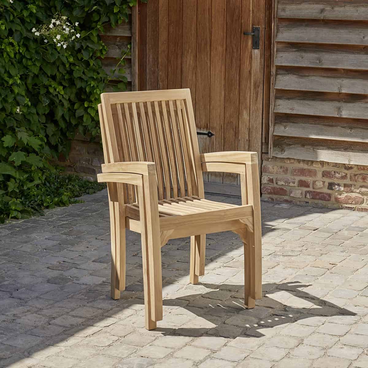 Fauteuil de jardin en teck massif - 5