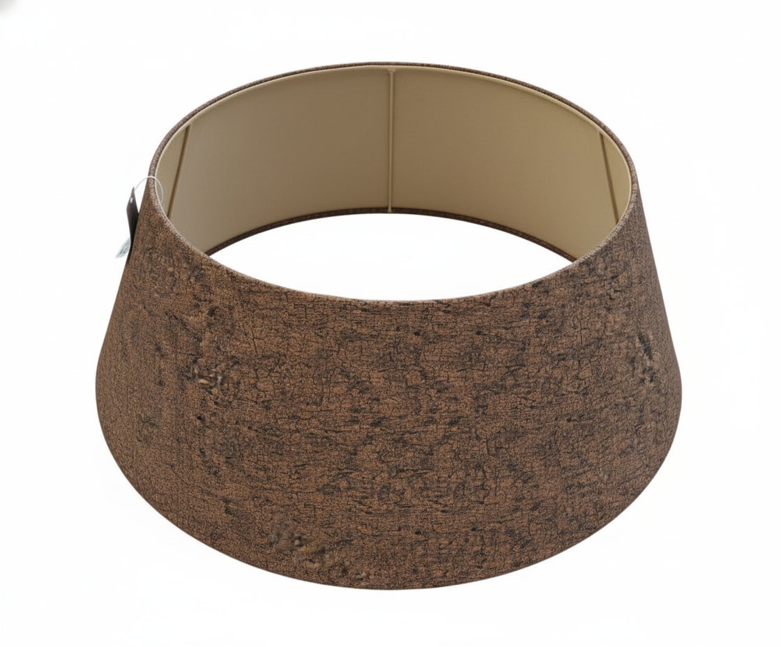 COIL Osłonka na choinkę osłona na stojak choinkowy z tkaniny brązowa 68x25cm - 4