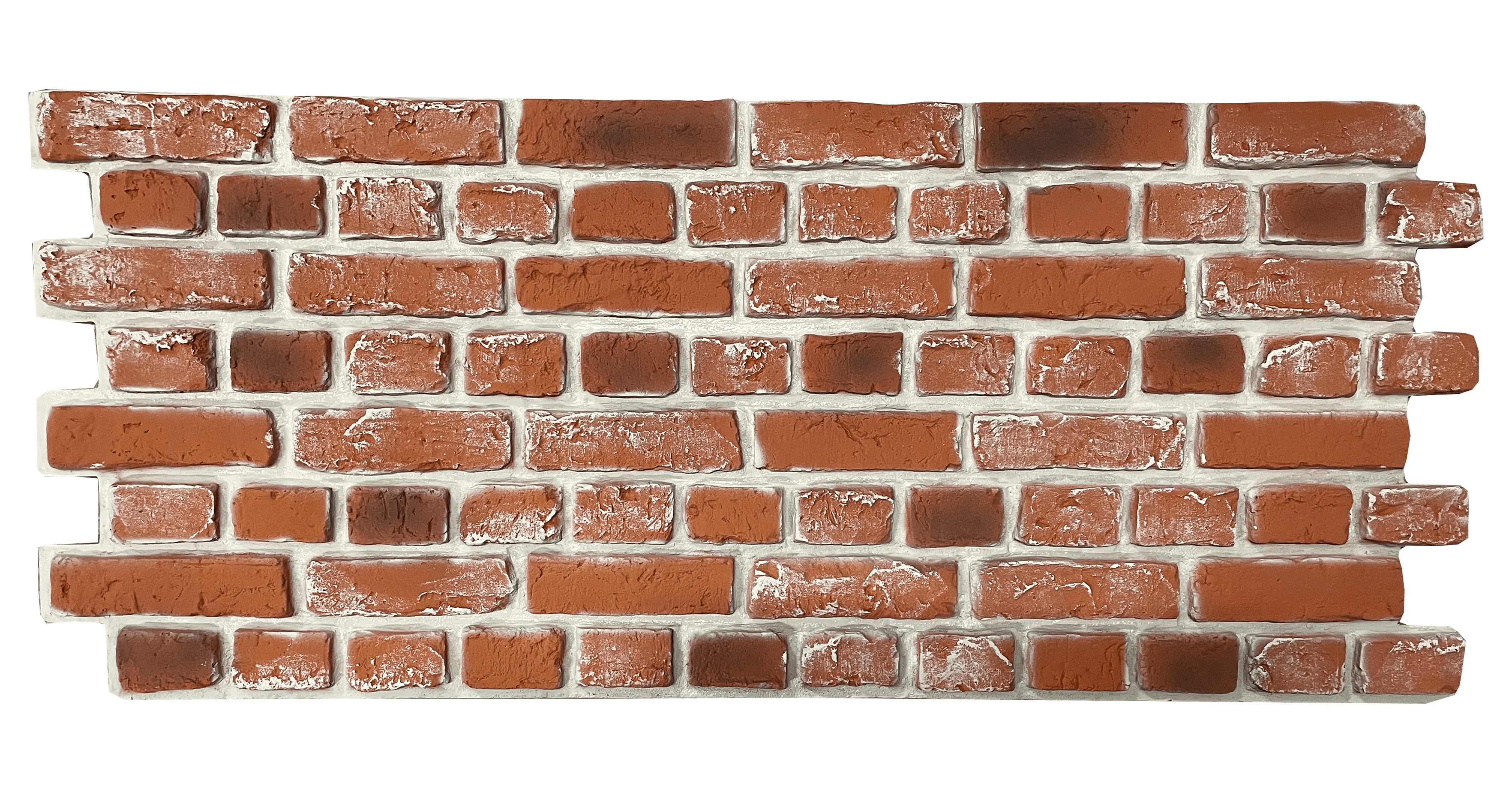 Panel 3D de pared XL PU Vintage Rojo sin juntas – Para interior/exterior. 113,5x57,5x3cm - 4