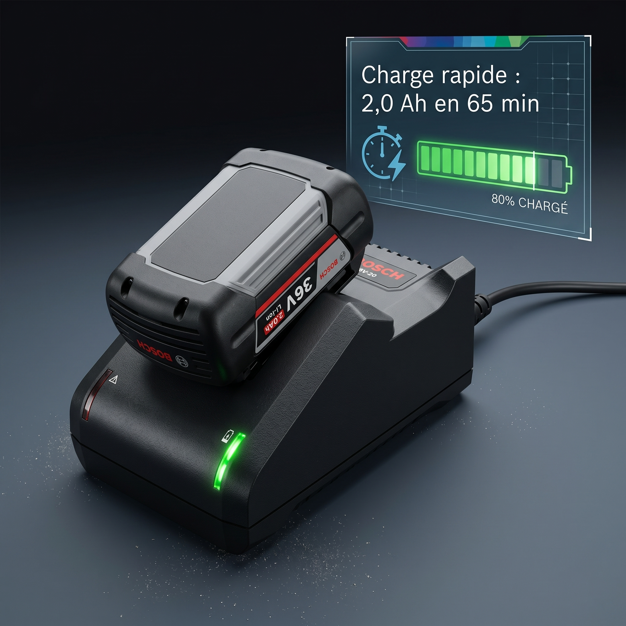 36 volt carregador al 36v-20 cv para ferramentas de jardim - 4