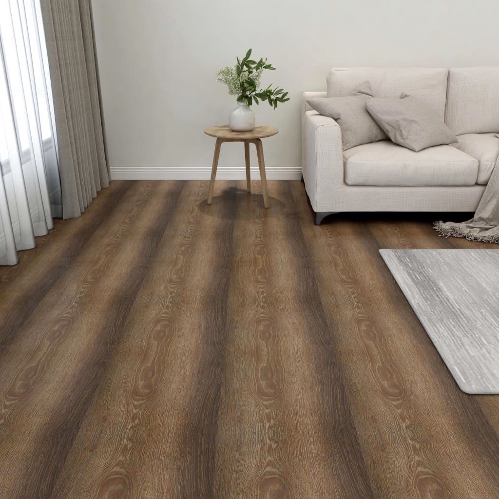 Baldosas de suelo autoadhesivas 55 uds pvc 5,11 m² marrón vidaxl
