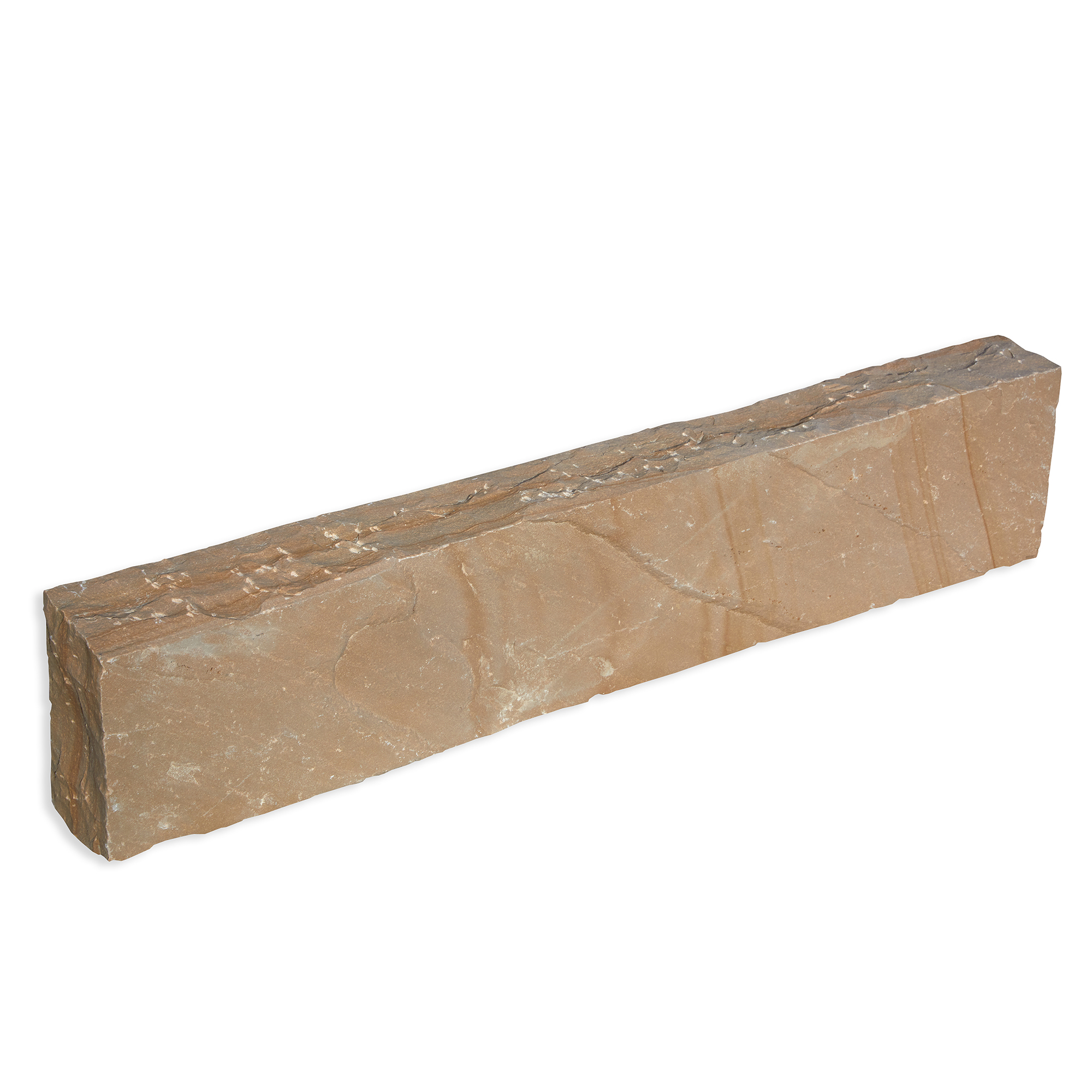 Bordure de jardin en pierre Grès Kandla Ocre H.20 x L.100 cm (Lot de 20) - RO'MA Nature - 2