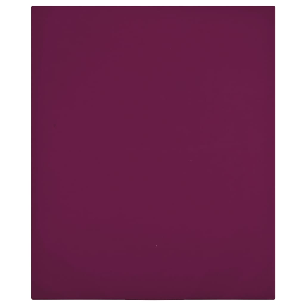 Draps housses jersey 2 pcs coton bordeaux 160x200 cm - 2