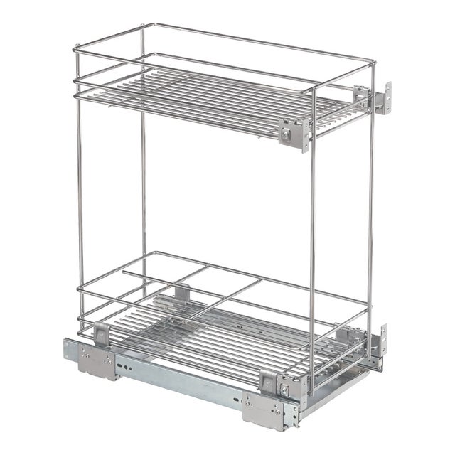 Coulissant bas 1 étagère et 1 rangement pour bouteilles - Largeur : 364 mm - Pour caisson de largeur : 400 mm - VIBO