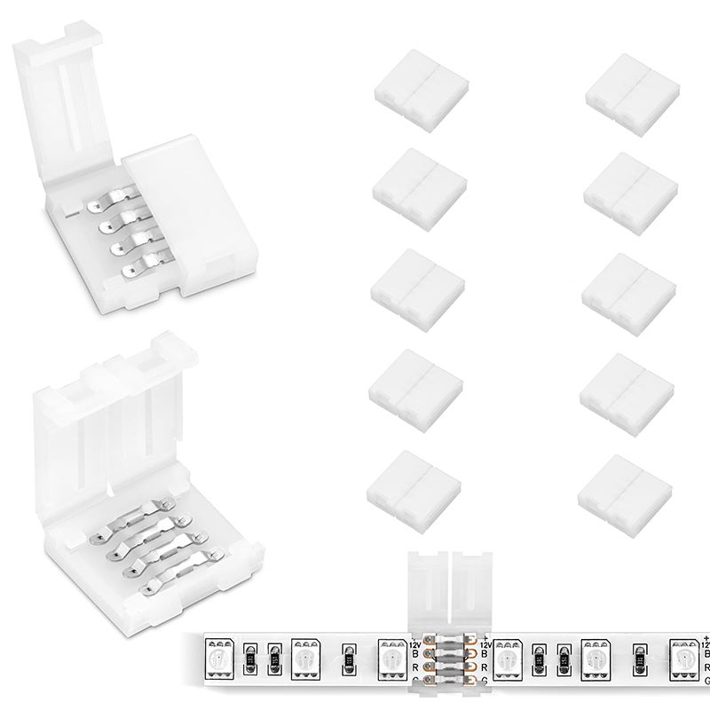 30 Pièces Connecteurs Pour Bande Lumineuse, Connecteur Ruban