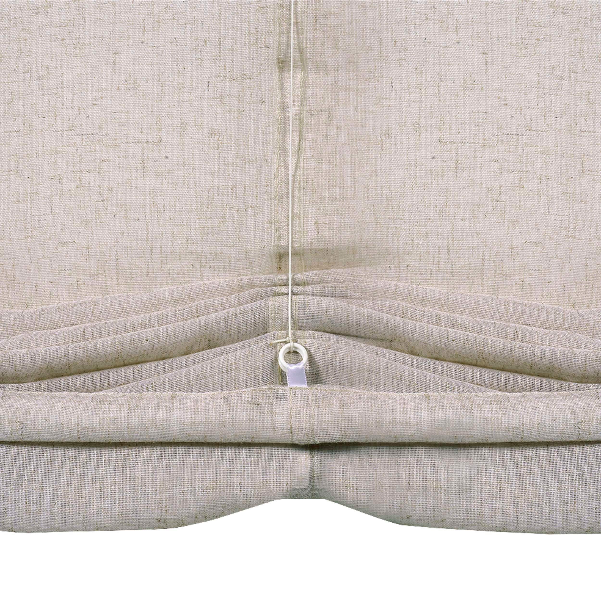 Estor Plegable sin Varillas, Estor Paqueto traslúcido para Ventanas y Puertas Beige, 60 x 175 cm - 5