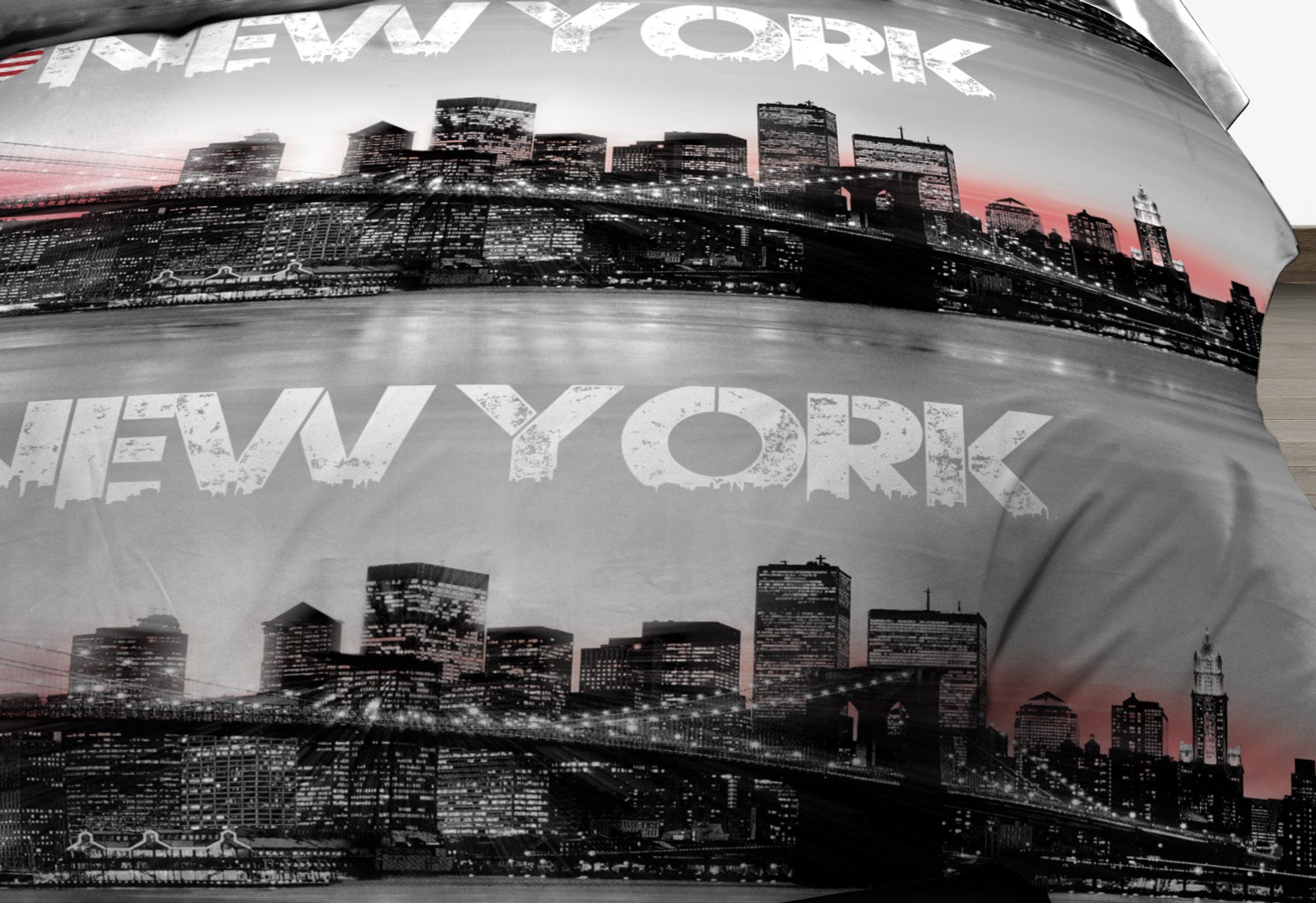 Parure Drap plat + drap-housse 140x190 + 2 T - Pur Coton 57 Fils - New York - 2