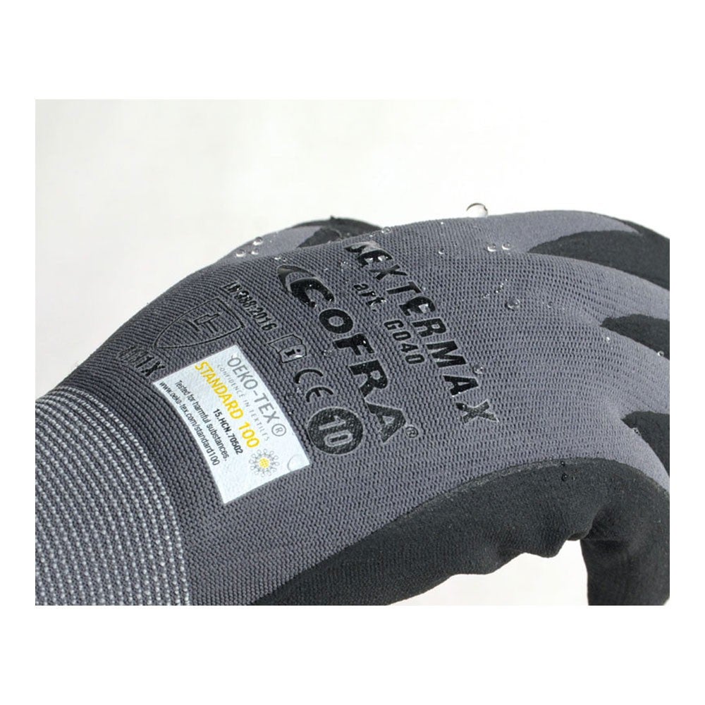 Gants en nitrile-polyurethane dextermax taille 10 xl cofra. - 2