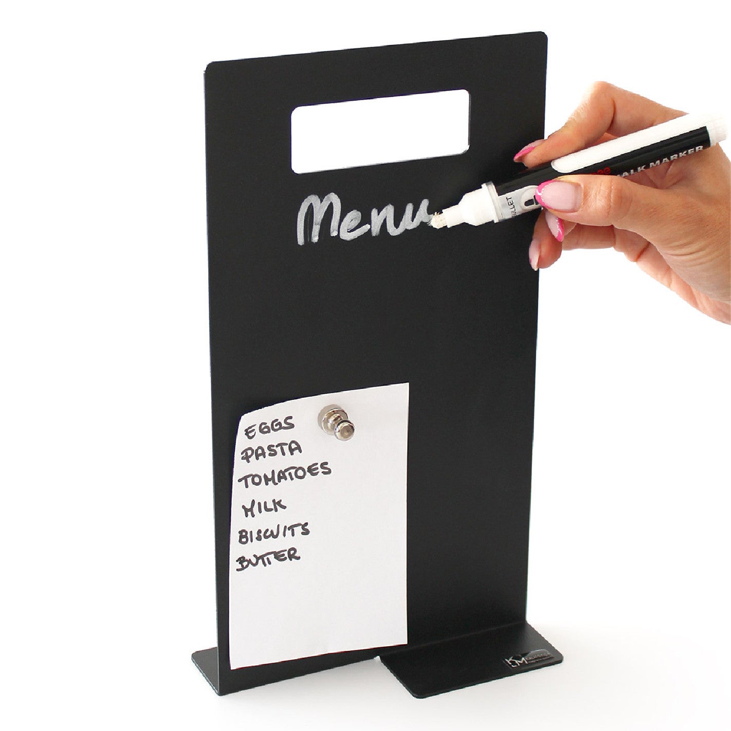 Tableau Magnétique De Table A5 (15x27 Cm) – Surface Effaçable Double Face, Idéal Pour Menus Et Promotions En Restaurant