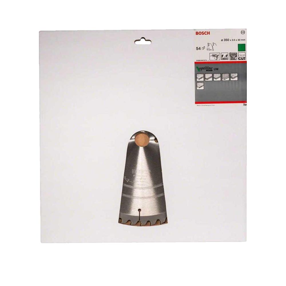 Tarcza do piły tarczowej BOSCH Optiline Wood 350 mm Stal SK5 hartowana - 2