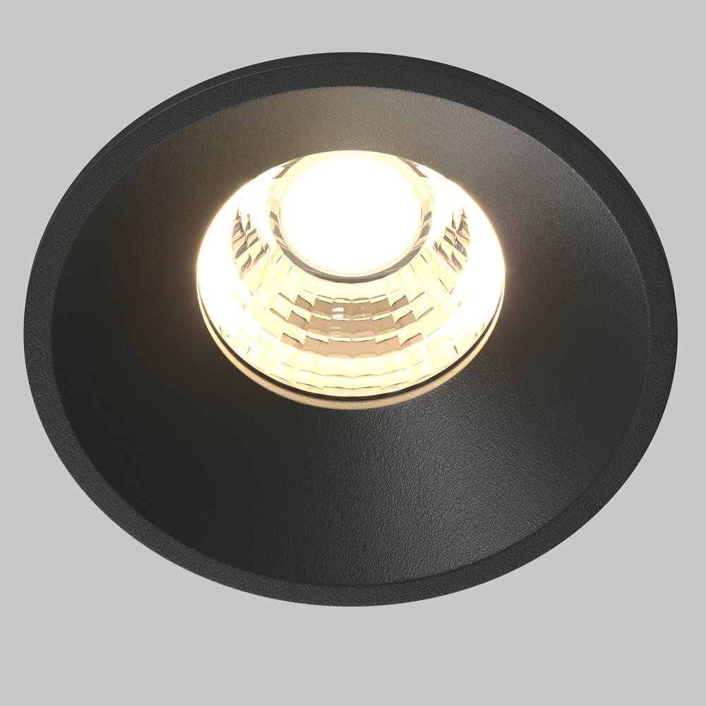 Oprawa stropowa sufitowa wpuszczana Round czarna LED 7W 3000K 450lm wym: 5,3 x 6 x 6 cm okrągła Maytoni - 4