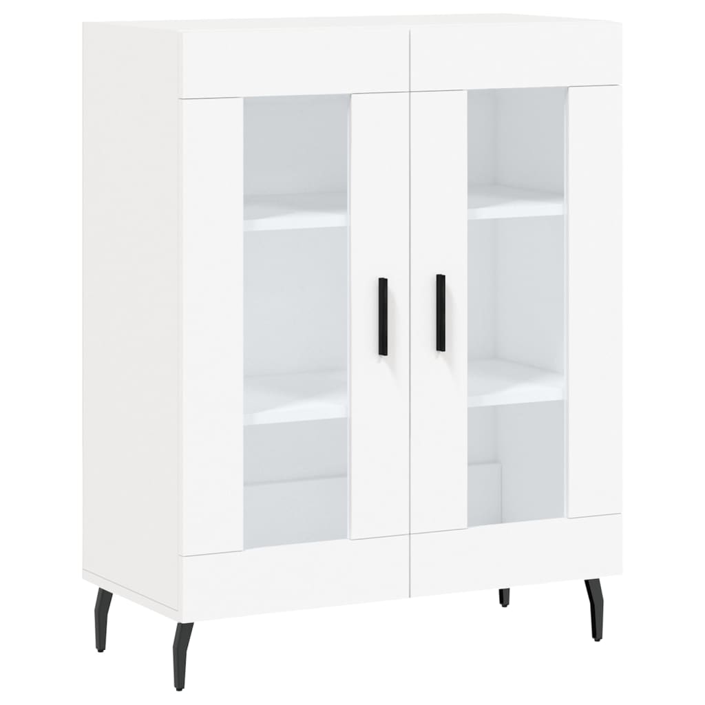 Buffet haut Blanc 69,5x34x180 cm Bois d'ingénierie - COMFORTXL - 6
