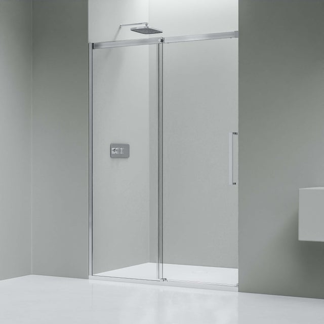 Bernstein DX906 FLEX Drzwi prysznicowe przesuwne Soft-Close ze ścianką - Szkło ESG 8mm z powłoką Nano 160 cm