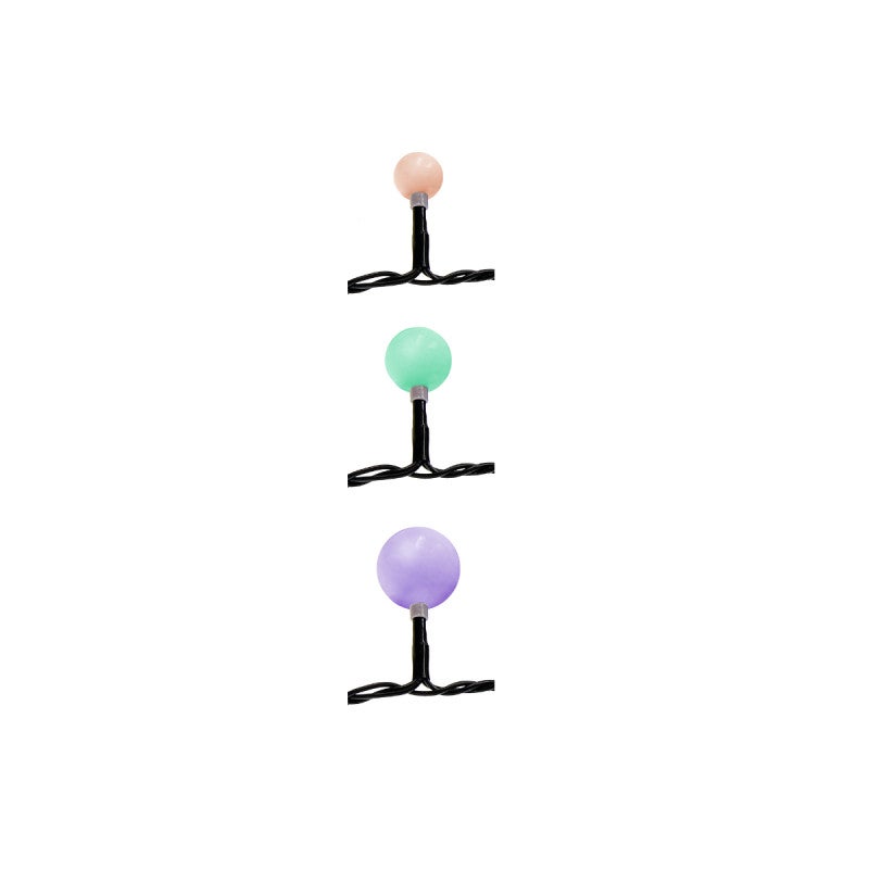 Guirlande lumineuse sphérique EDM - style guinguette - multicolore - 120 ampoules LED - 14 m - 71015 - 3