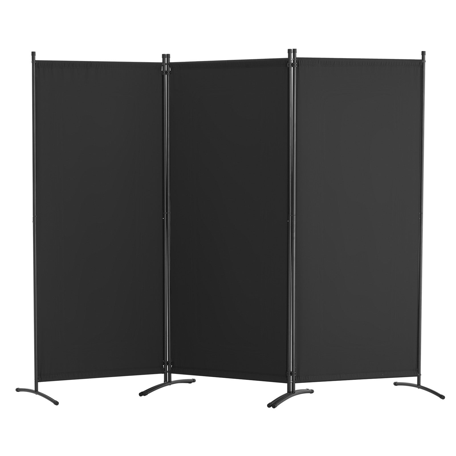 Room Divider 3-częściowy składany ekran prywatności ścianka działowa czarny VEVOR