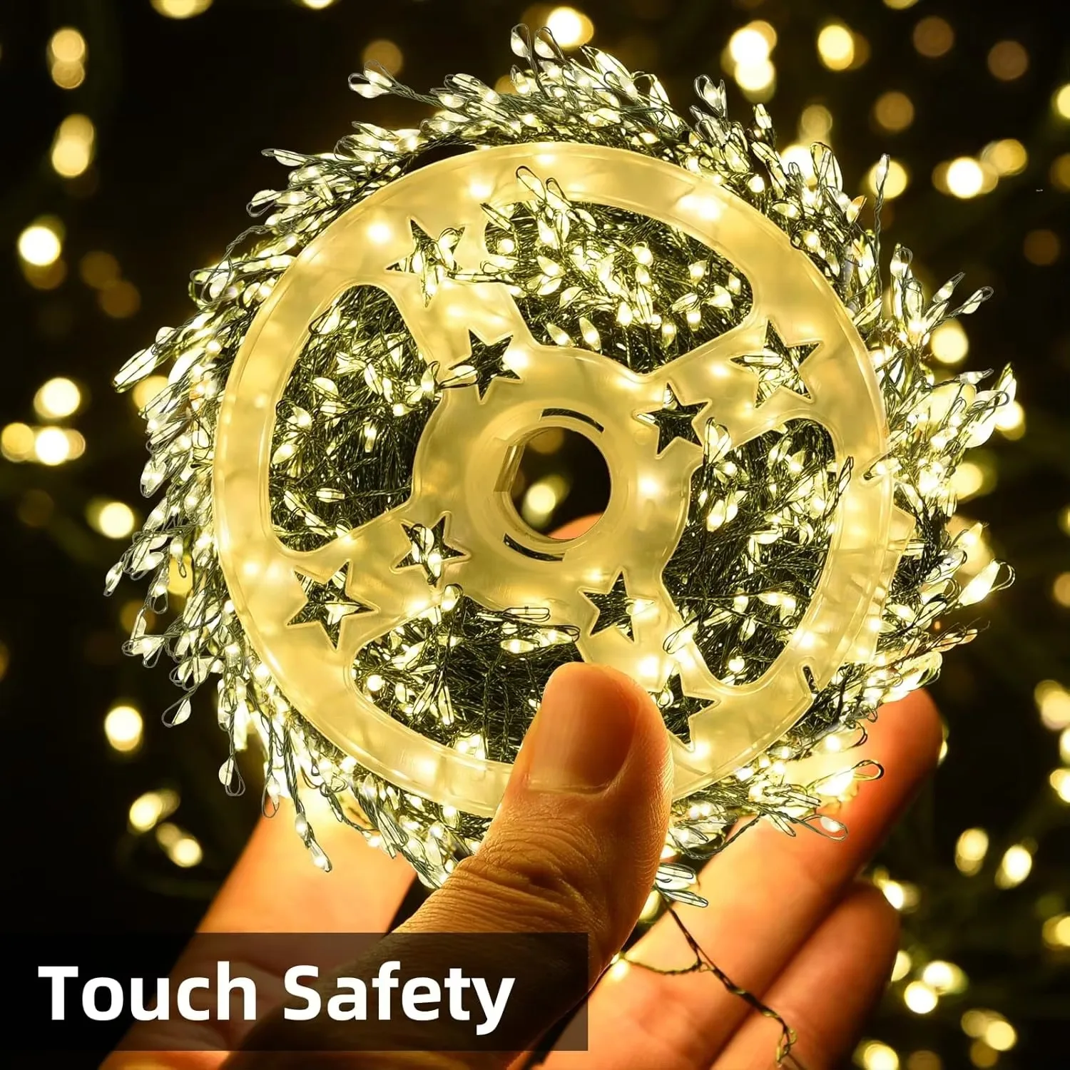 Guirnalda de luces LED navideñas para interior y exterior, 100 m - 3000 LED, Luz decorativa impermeable para árbol de Navidad con control remoto - 6