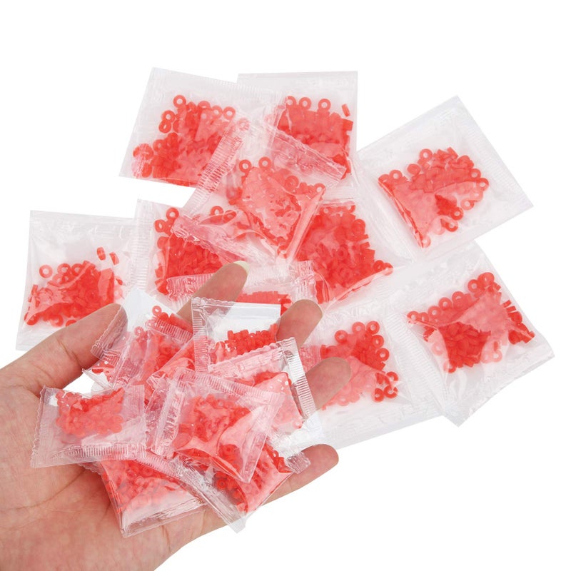 Zestaw 100 gumek z kauczuku do przynęt wędkarskich