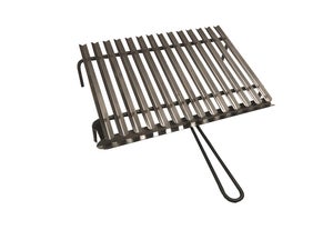 Griglia Per Camino E Barbecue In Acciaio Inox AISI 304 - 50x33cm - Flessibile E Regolabile - Made In Repubblica Ceca - 4