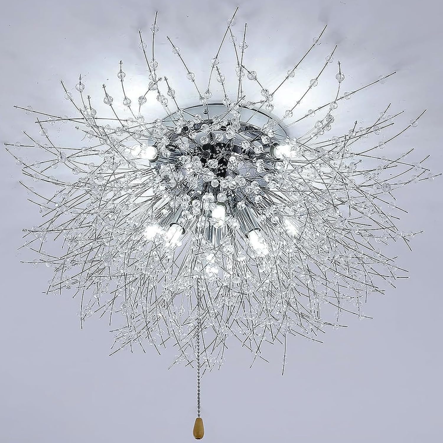 SADRIM Lampadari Moderni LED Cielo Stellato Plafoniere Oro Soggiorno Camera da Letto Lampada da soffitto Paralume in Vetro Ferro Lampada a Sospensione Lampada per Bambini Sala da Pranzo Apparecchio