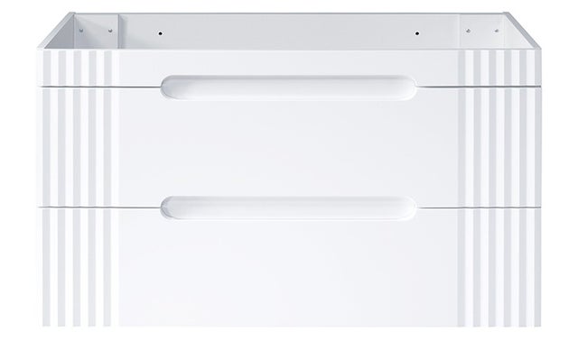 Armário de banheiro 120x62x45.8 cm 2 gavetas - Fiji White Branco