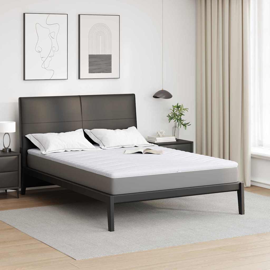 Nakładka na materac Biały 160 x 200 cm Dzianina vidaXL