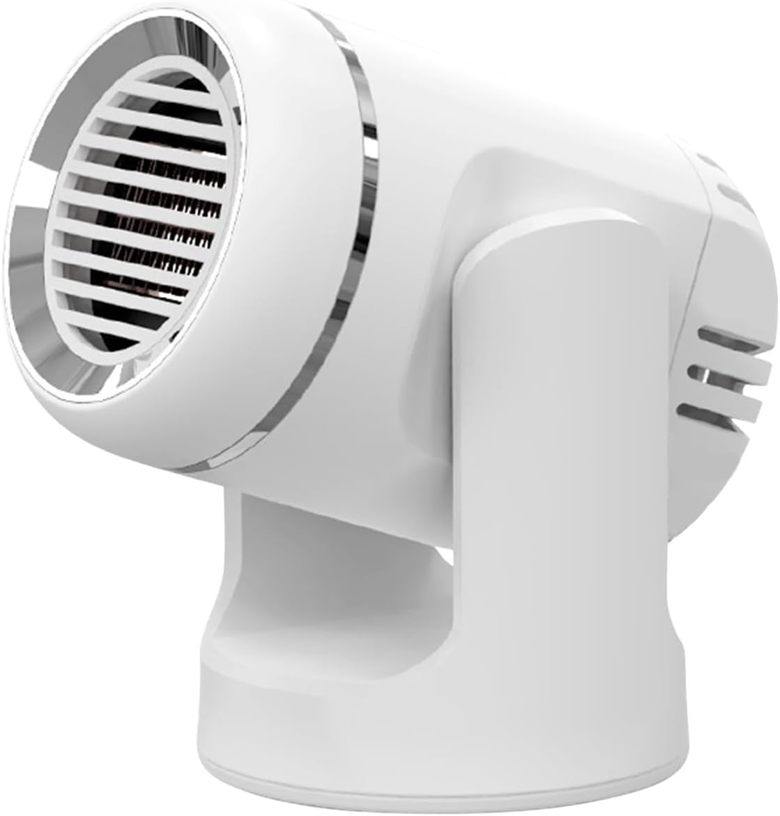Ogrzewacz samochodowy, przenośny odmrażacz, obrót o 360°, szybkie ogrzewanie/chłodzenie, wentylator do samochodów osobowych i ciężarowych, biały (24